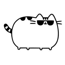 Pusheen - 無料の印刷用ぬりえ