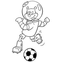 Sandy Cheeks - 無料の印刷用ぬりえ