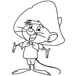 Speedy Gonzales - 無料の印刷用ぬりえ