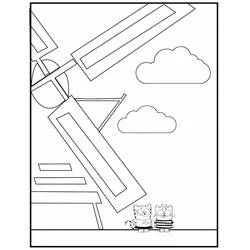 OllieとMoon - 無料の印刷用ぬりえ