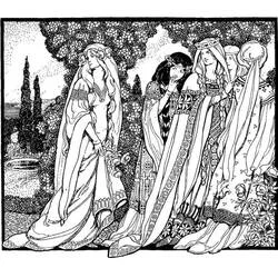 Middle Ages - 無料の印刷用ぬりえ