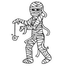 Mummy - 無料の印刷用ぬりえ