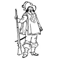 銃士 - 無料の印刷用ぬりえ