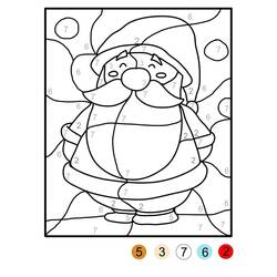 クリスマスマジック塗り絵ぬりえ #200730 印刷して色を塗る