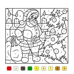 クリスマスマジック塗り絵ぬりえ #200731 印刷して色を塗る