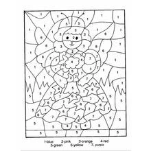 数字で塗り絵 (数字で塗り絵)の無料塗り絵 #125506 印刷してお楽しみください