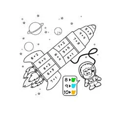 1年生マジック塗り絵ぬりえ #178225 印刷して色を塗る