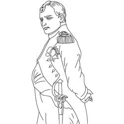 Napoleon Bonaparte - 無料の印刷用ぬりえ