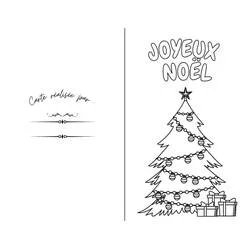 クリスマスカードぬりえ #216941 印刷して色を塗る