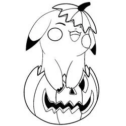 ハロウィンポケモン (祝日とお祝い)の無料ぬりえ #203907、印刷してすぐ使える