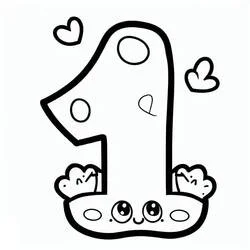 1番 - 無料の印刷用ぬりえ