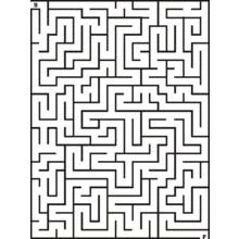 迷路 (学習と教育)の塗り絵 #126436 線画イラスト