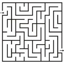 すぐ塗れる迷路 (学習と教育)ぬりえ #126536、無料印刷