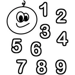 数字 - 無料の印刷用ぬりえ