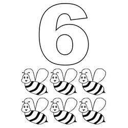 6番 - 無料の印刷用ぬりえ