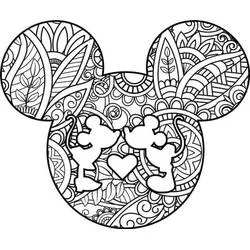 ディズニー・マンダラ - 無料の印刷用ぬりえ