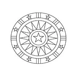 簡単なマンダラぬりえ #175449 印刷して色を塗る
