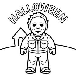 マイケル・マイヤーズ - 無料の印刷用ぬりえ