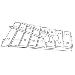 シロフォン - 無料の印刷用ぬりえ