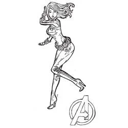ブラック・ウィドウ - 無料の印刷用ぬりえ