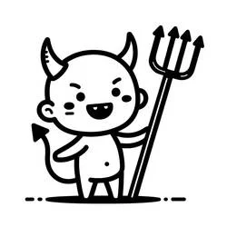 Devil - 無料の印刷用ぬりえ