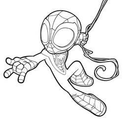 SpideyとHis Amazing Friends - 無料の印刷用ぬりえ