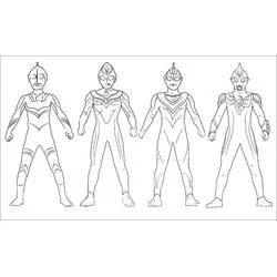 ウルトラマン - 無料の印刷用ぬりえ
