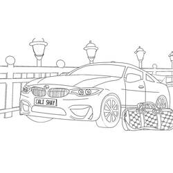 BMWぬりえ #204416 印刷して色を塗る