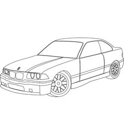 BMWぬりえ #204421 印刷して色を塗る