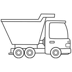 ダンプトラック - 無料の印刷用ぬりえ