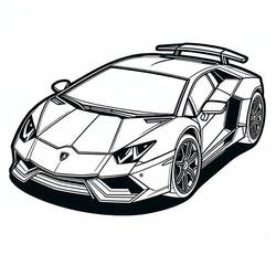 Lamborghini - 無料の印刷用ぬりえ