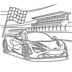 McLarenぬりえ #219354 印刷して色を塗る