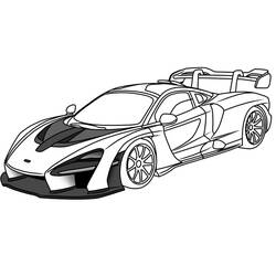 McLaren - 無料の印刷用ぬりえ