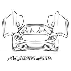McLarenぬりえ #219367 印刷して色を塗る