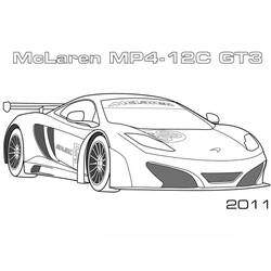 McLarenぬりえ #219374 印刷して色を塗る