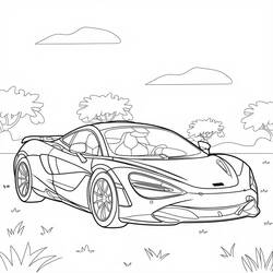McLarenぬりえ #219378 印刷して色を塗る
