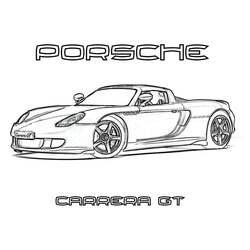 Porsche - 無料の印刷用ぬりえ