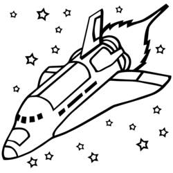ロケット - 無料の印刷用ぬりえ