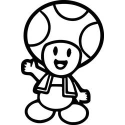 キノピオ - 無料の印刷用ぬりえ